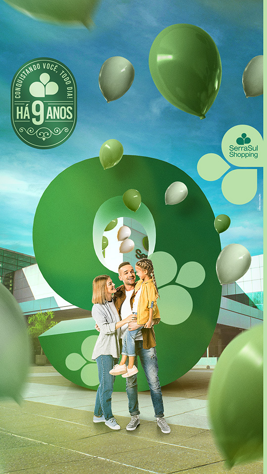 9 anos SerraSul Shopping - Storie