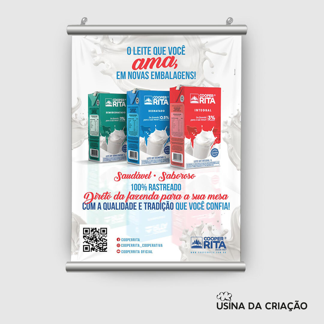 Campanha de lançamento Leites UHT - CooperRita