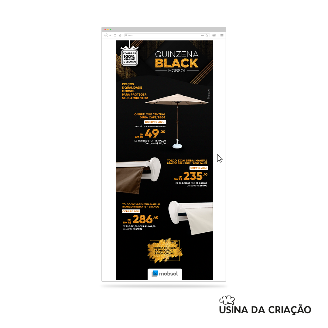 Campanha Quinzena Black- Mobsol