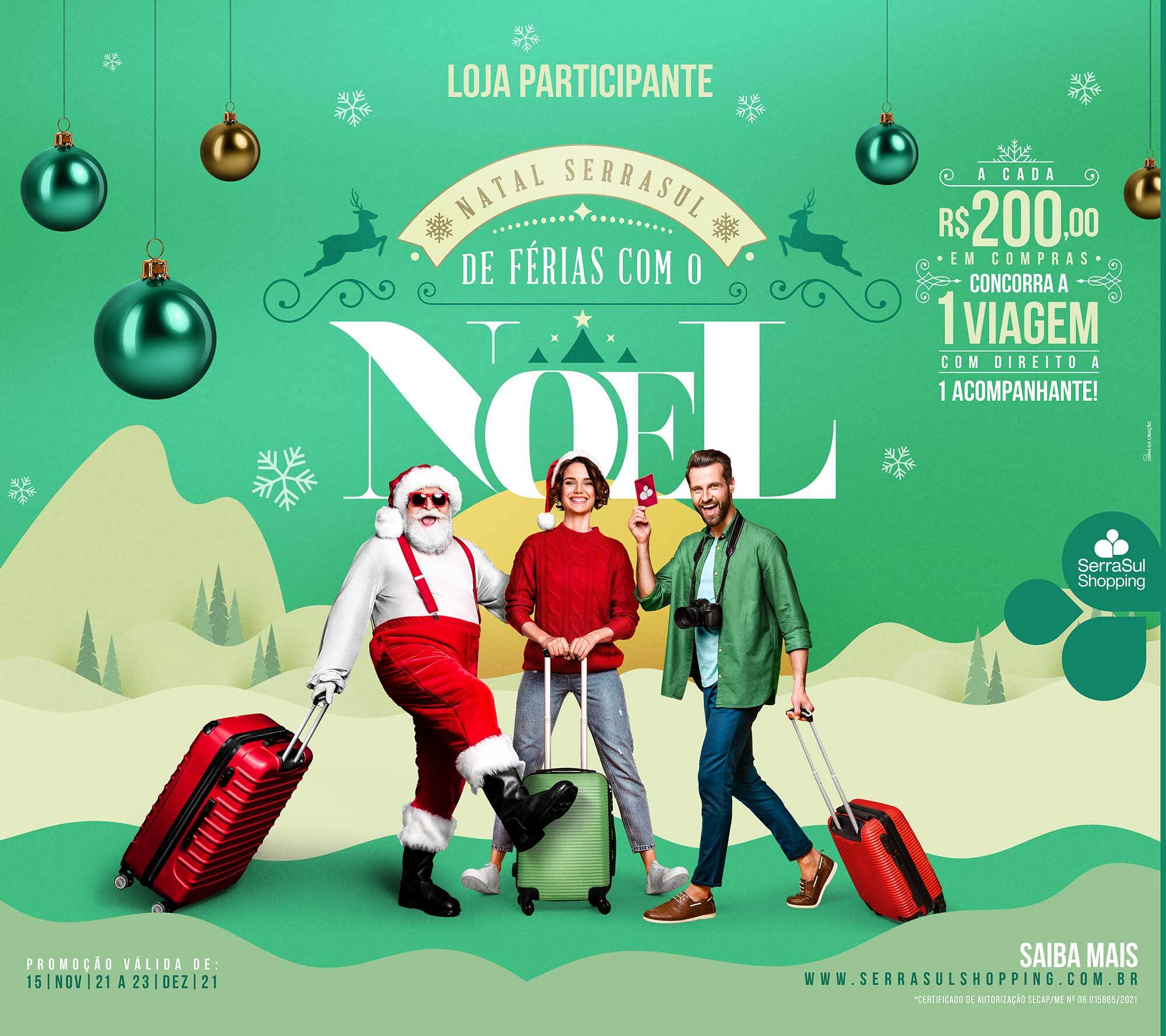 Natal SerraSul Shopping 2021 - Cartaz