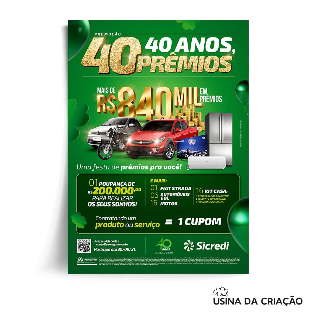 Promoção 40 anos, 40 prêmios - Sicredi Botucaraí