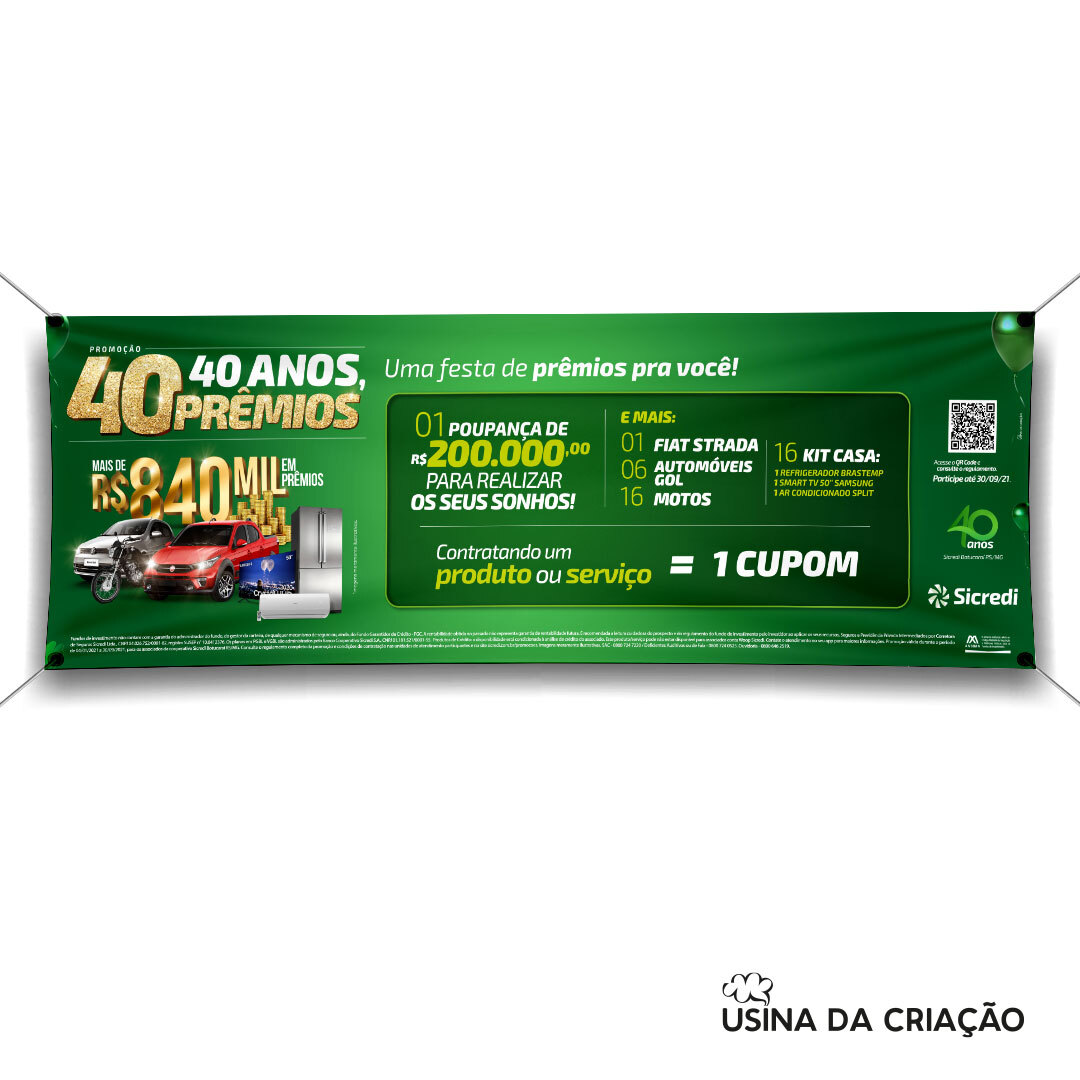 Promoção 40 anos, 40 prêmios - Sicredi Botucaraí