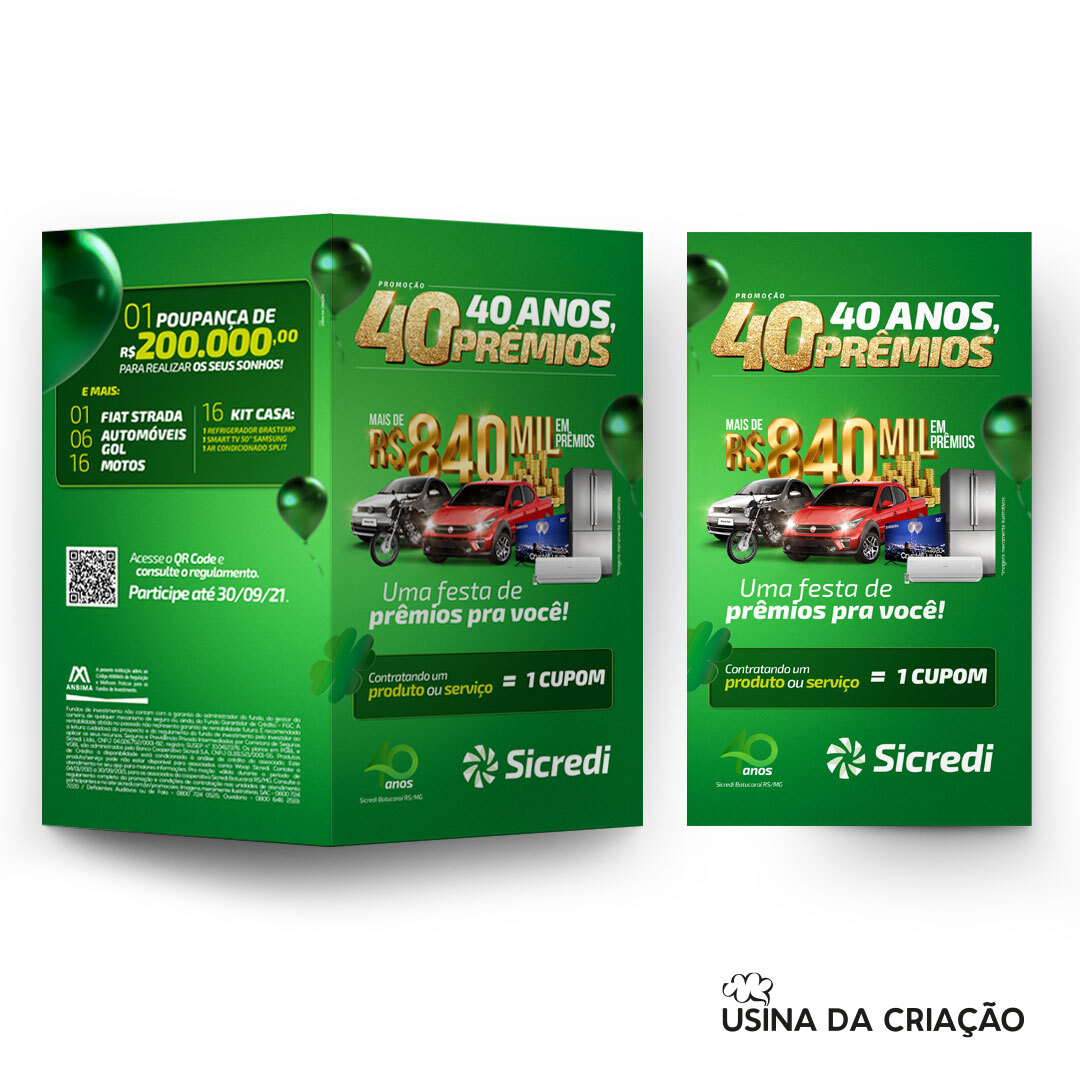 Promoção 40 anos, 40 prêmios - Sicredi Botucaraí